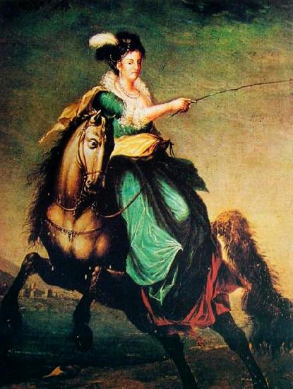 Domingos Sequeira Equestrian portrait of Carlota Joaquina of Spain